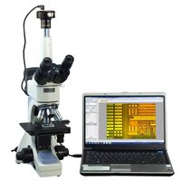 OMAX 40X-2500X Digital Infinity Trinocular Polarizing Metallurgical Microscope with 1.3MP Camera and 100X Dry Objective