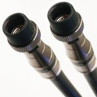 100ft BLACK TRI-SHIELD 14AWG 75 Ohm GEL COATED BRAID DIRECT BURIAL RG11 UNDERGROUND COAXIAL CABLE BELDEN PPC ANTI-CORROSIVE WEATHER BOOT CONNECTORS CUT TO ORDER ASSEMBLED IN USA by PHAT SATELLITE INTL