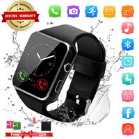 Smart Watch,Bluetooth Smart Watch Touch Screen Smartwatch Sport Smart Fitness Tracker Wrist Watch with SIM Card Slot Camera Pedometer (.)