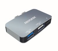 DEPZOL USB Type C HUB to HDMI 4K, USB 3.0 Port, PD Charging, USB-C Data Transfer, SD and Micro SD Card Readers for MacBook Pro