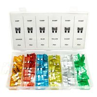 HONGYETAJA 120pcs Assorted Auto Car Truck Standard Blade Fuse Assortment 5A 10A 15A 20A 25A 30A Car Boat Truck SUV Automotive Replacement Fuses