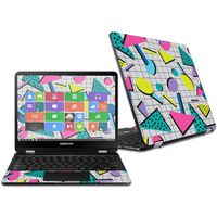 MightySkins Skin Compatible with Samsung Chromebook Pro 12.3" - Awesome 80s | Protective, Durable, and Unique Vinyl Decal wrap Cover | Easy to Apply, Remove, and Change Styles | Made in The USA