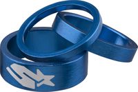 Spank Spacer Kit 3/6/12mm Bike Headsets & Accessories, Blue
