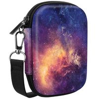 Fintie Carrying Case Compatible with HP Sprocket Photo Printer - Hard EVA Shockproof Storage Portable Travel Bag w/Inner Pocket, Removable Strap and Metal Hook (Galaxy)