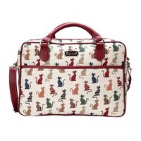 Computer bag for Women/Laptop Bag for women/Briefcase for Women in Cheeky Cat by Signare (CPU-CHEKY)