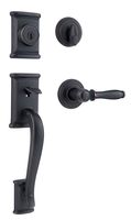 Kwikset Ashfield Single Cylinder Handleset w/Ashfield Lever featuring SmartKey in Venetian Bronze