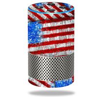MightySkins Skin Compatible with Amazon Echo (2ND Gen) - Flag Drips | Protective, Durable, and Unique Vinyl Decal Wrap Cover | Easy to Apply, Remove, and Change Styles | Made in The USA