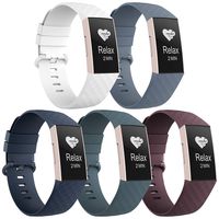 Recoppa Compatible with Fitbit Charge 3 Bands, Soft Silicone Replacement Wristbands for Fitbit Charge 3 and Fitbit Charge 3 SE, Women Men Large Small 5 Packs