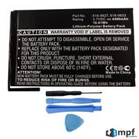 Replacement 4490mAh A1445, 616-0627, 616-0633, 616-0686, 616-0687, 616-0688 Battery for Apple iPad Mini 1 1st Generation A1432 Wi-Fi & A1454, A1455 Wi-Fi + 4G Cellular with Installation Tools
