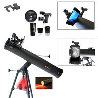 Cassini C-SS80 800mm x 80mm Astronomical Reflector Telescope and Smartphone Photo Adapter