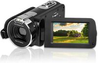 Video CameraVideo Camera Camcorder CamKing HDV-312 24MP HD 1080P 16X Digital Zoom Video Camcorder with 3.0" LCD and 270 Degree Rotation Screen YouTube Vlogging Camera