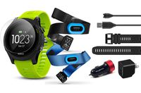 Garmin Forerunner 935 (Tri-Bundle) Power Bundle | Includes HRM Tri & Swim Chest Straps, HD Screen Protector Film (x4), Extra Silicone Band, PlayBetter USB Car/Wall Adapters | GPS Training Watch