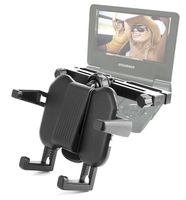 DURAGADGET Sturdy Adjustable Car Headrest Holder for Sylvania SDVD9000B2, 9 Inch Swivel Screen CD/MP3 and SDVD7027, 7 Inch Portable DVD Player
