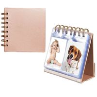 Photo Album for HP Sprocket and Polaroid Zip Instant Printer, 64-Pocket Photo Album fit for Polaroid 2x3 inch Premium Zink Photo Paper, Portable 3-inch Desk Calendar Picture Holder