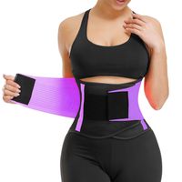 VENUZOR Waist Trainer Belt for Women - Waist Cincher Trimmer - Slimming Body Shaper Belt - Sport Girdle Belt (UP Graded) (Z1-Purple, M)