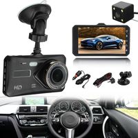 Quaanti HD 1080P WiFi Car DVR Camera Video Recorder Dash Cam G-Sensor with Rear Camera (Black)