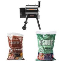 Traeger TFB38TOD Renegade Pro Wood Pellet Grill, Black/Orange with 40 lbs of Pellets