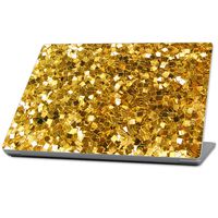 MightySkins Protective, Durable, and Unique Vinyl wrap cover Skin for Microsoft Surface Laptop (2017) 13.3" - Gold Chips, Gold (MISURLAP-Gold Chips)