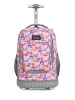 Tilami Rolling Backpack 18 inch Wheeled Laptop Backpack Waterproof School College Student Travel Trip Boys and Girls, Unicorn