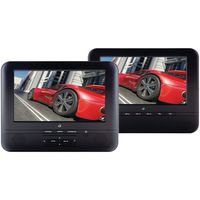 GPX PD7711B Portable 7-Inch Twin Screen DVD Player
