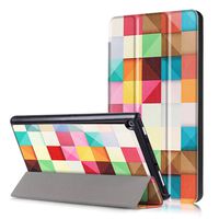 XBE Amazon All-New Fire HD 8 2017 (7th Generation)/ Fire HD 8 2016 (6th Generation) Case , with Multiple Viewing Angles and Auto Wake / Sleep Function (Colorful Cube)