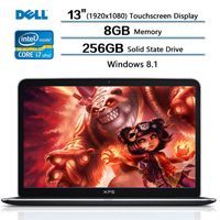 Dell XPS 13 Laptop, Intel Core i7-4510U Processor 2.0 GHz(up to 3.10GHz), 8GB RAM, 13-inch FHD Touchscreen, 256GB SSD, Intel HD Graphics, Windows 8.1 (Certified Refurbished)