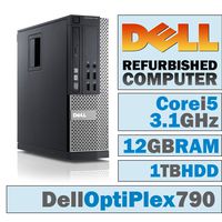 Dell OptiPlex 790 SFF/Core i5-2400 Quad @ 3.1 GHz/12GB DDR3/1TB HDD/DVD-RW/WINDOWS 10 HOME 64 BIT
