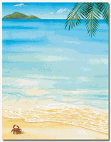 Masterpiece Tropical letterhead - 8.5 x 11 - 25 Sheets
