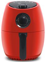 Maxi-Matic EAF-8061R Personal Compact Space Saving Electric Hot Air Fryer Oil-Less Healthy Cooker, Timer & Temperature Controls, PFOA/PTFE Free, 1000-Watts with Recipes, 2.1 Quart, Red