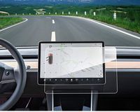 Model 3 Center Control Touch Screen Car Navigation Tempered Glass Screen Protector, 9H Anti-Scratch and Shock Resistant for Model 3 Screen Cover P50 P65 P80 P80D 15"