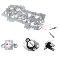 Dryer Heating Element（DC47-00019A）for Samsung, Thermal Fuse（ DC96-00887A） and （DC47-00016A）, Thermostat （DC47-00018A ）Dryer Repair Kit Replacement