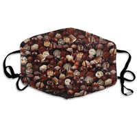 Sugar Rush Assorted Chocolates Dust Mask,Washable and Reusable Cleaning Gardening Outdoor Activities Warm Windproof Mask
