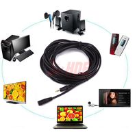 33ft 10m 3.5mm Extension Cable Cord Male to Female Headphone Audio Stereo Jack