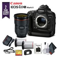 Canon EOS-1DX Mark II DSLR Camera (Body Only) with 2 Year Extended Warranty (International Model) - Extra Battery Kit