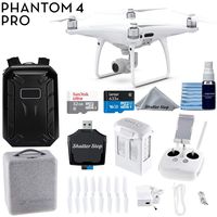 DJI Phantom 4 PRO Professional Drone CP.PT.000488 + Hardshell Backpack + 32GB SanDisk Memory Card + Card Reader + Quadcopter Starter Bundle