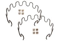 Sofa Upholstery Replacement Chair Springs, 8 Gauge 25" Spring (Qty:2), with S Clips (Qty:8)