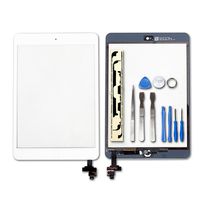 Ayake for iPad Mini/iPad Mini 2 Digitizer Screen Replacement White 7.9'' Full LCD Display Assembly with IC Chip Flex Cable, Home Button, Camera Bracket Pre Assembled, Adhesive and Repair Tool Kits