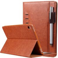 9.7'' iPad Air Case Smart Cover,Folio Case Smart Stand Case [Rugged Protective][Well Made] Slim Cover PU Leather Case with Card Slot and Hand Strap for 2017&2018 iPad/iPad Pro 9.7/iPad Air/Air 2