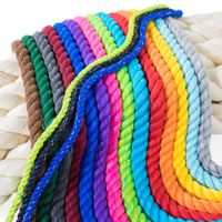 PARACORD PLANET Twisted 3 Strand Natural Cotton Rope Artisan Cord - 1/4, 1/2, 5/8, 3/4, and 1 inch Diameters - Super Soft White and Assorted Colors by The Foot - 10', 25', 50', 100' and Full Spools