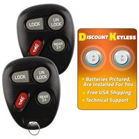 Discount Keyless Replacement Key Fob Car Entry Remote For Astro Blazer Jimmy Safari KOBLEAR1XT, 15043458 (2 Pack)