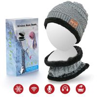 Sunnywoo Bluetooth Beanie Hat, Wireless Smart Headphone Premium Knit Cap with Speaker & Mic, Unisex Headset Musical Cap for Outdoor Sports