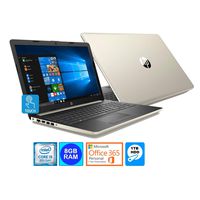 HP 15.6" HD Touch Screen Laptop 8th Gen Intel Core i5-8250U 8GB DDR4 1TB HDD Microsoft Office 365 Personal 1Yr. (Pale Gold) (Certified Refurbished)