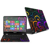 Mightyskins Skin Compatible with Samsung Chromebook Pro 12.3" - Color Swirls | Protective, Durable, and Unique Vinyl Decal Wrap Cover | Easy to Apply, Remove, and Change Styles | Made in The USA