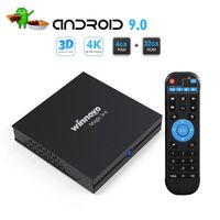 Android 9.0 TV Box - Winnovo Magic 3rd Android TV Box RK3318 Quad Core 4GB DDR3 32GB EMMC WiFi Bluetooth 3D 4K Ultra HD HDMI RJ45 USB Host