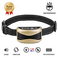 A+ TRAINERROOPZ Dog Bark Collar Anti Bark Collar with 7 Sensitivity, USB Rechargeable Waterproof Dog Bark Collar with Vibration and Beep for Small Medium Large Dogs