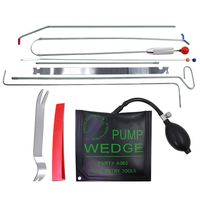 SUNTUE Car Essential Kit with Long Reach Tool,2 Connect Rods,Air Pump Bag,Non Marring wedges,Professional Tools for Cars and Trucks