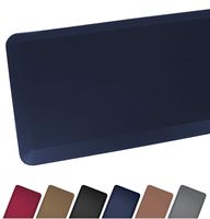 Anti Fatigue Comfort Floor Mat By Sky Mats -Commercial Grade Quality Perfect for Standup Desks, Kitchens, and Garages - Relieves Foot, Knee, and Back Pain (24x70x3/4-Inch, Dark Blue)