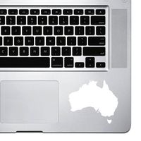 StickAny Palm Series Australia Silhouette Sticker for MacBook Pro, Chromebook, and Laptops (White)
