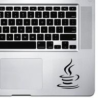 StickAny Palm Series New Coffee Mug Sticker for MacBook Pro, Chromebook, and Laptops (Black)