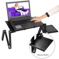 Yirind 360 Degree Adjustable Laptop Stand,Multifunctional Adjustable Portable Table Stand, with Mouse Board,Black